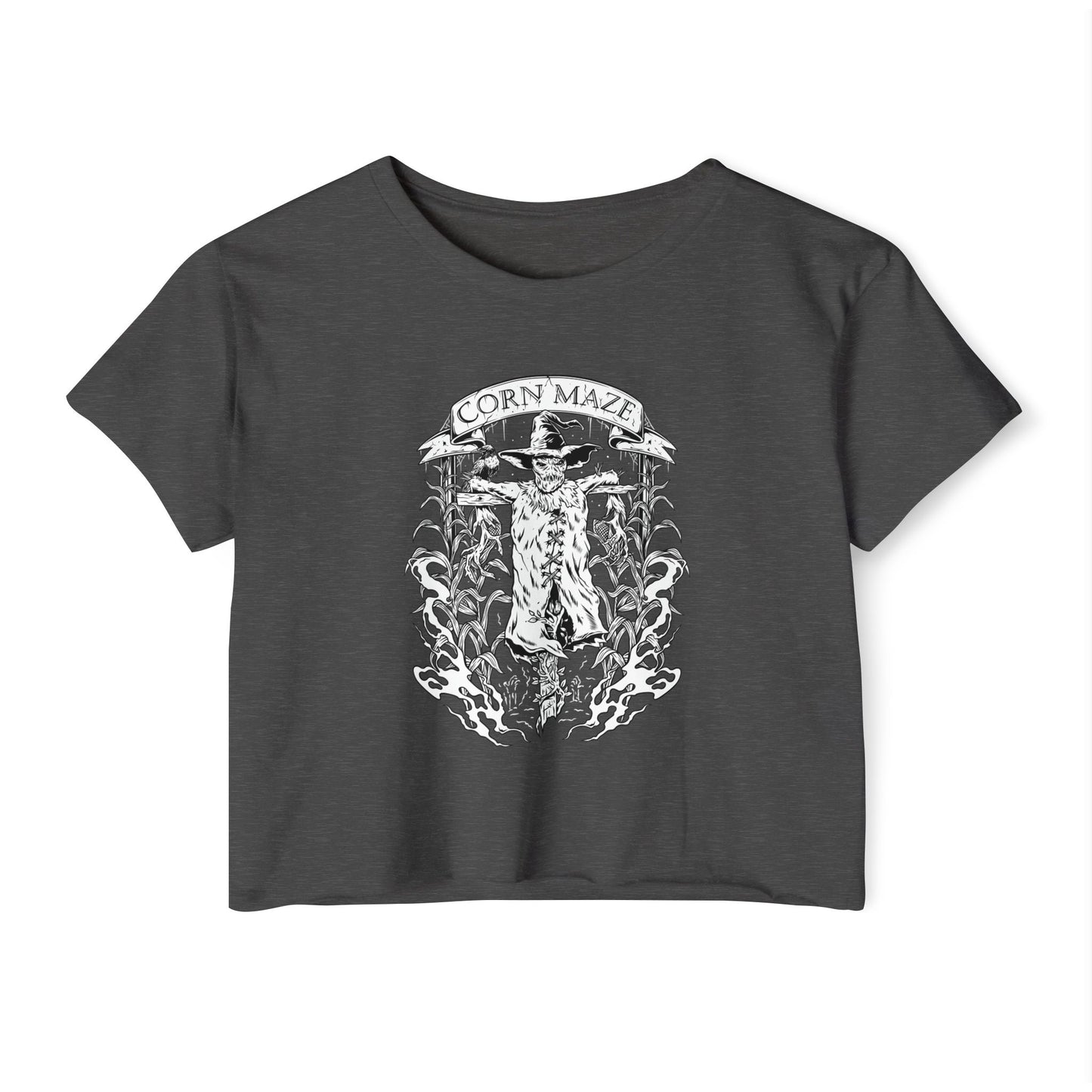 Corn Maze Cropped Tee (Front Logo Only)