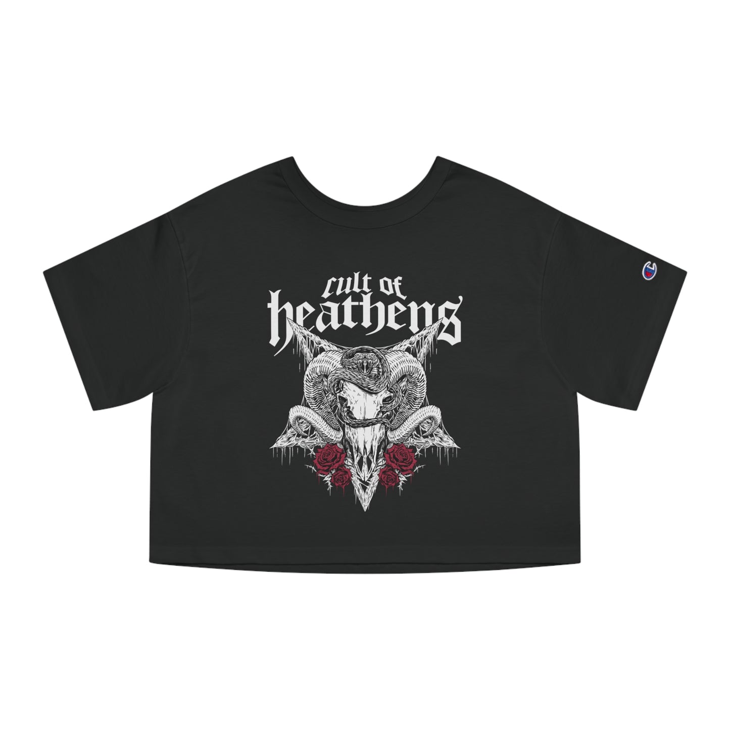 Cult of Heathens Cropped T-Shirt (Front Logo Only)