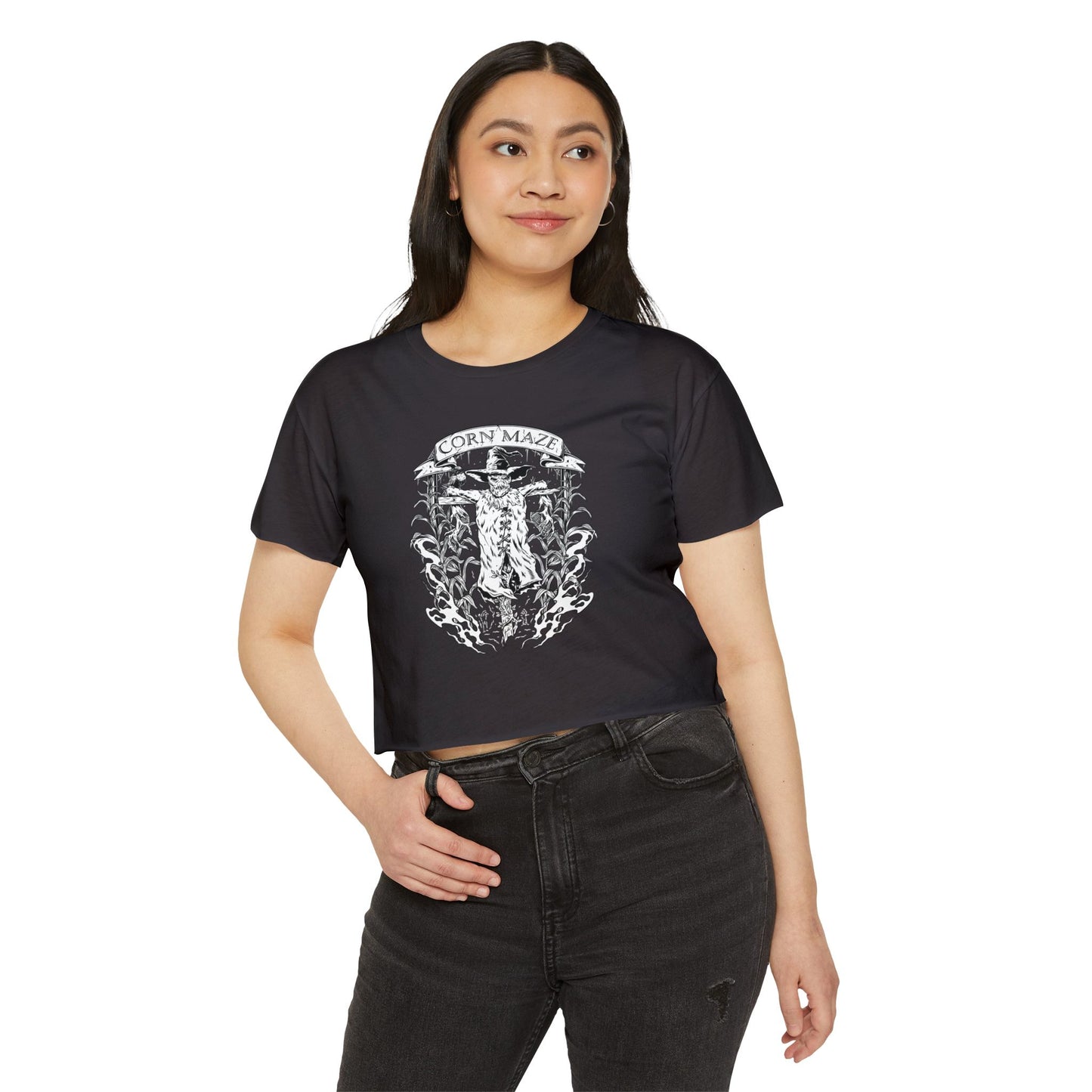 Corn Maze Cropped Tee (Front Logo Only)