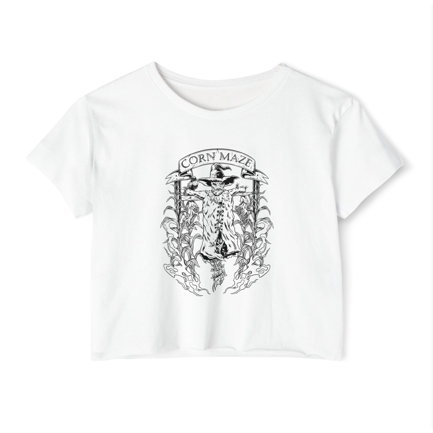 Corn Maze Cropped Tee (Front Logo Only)