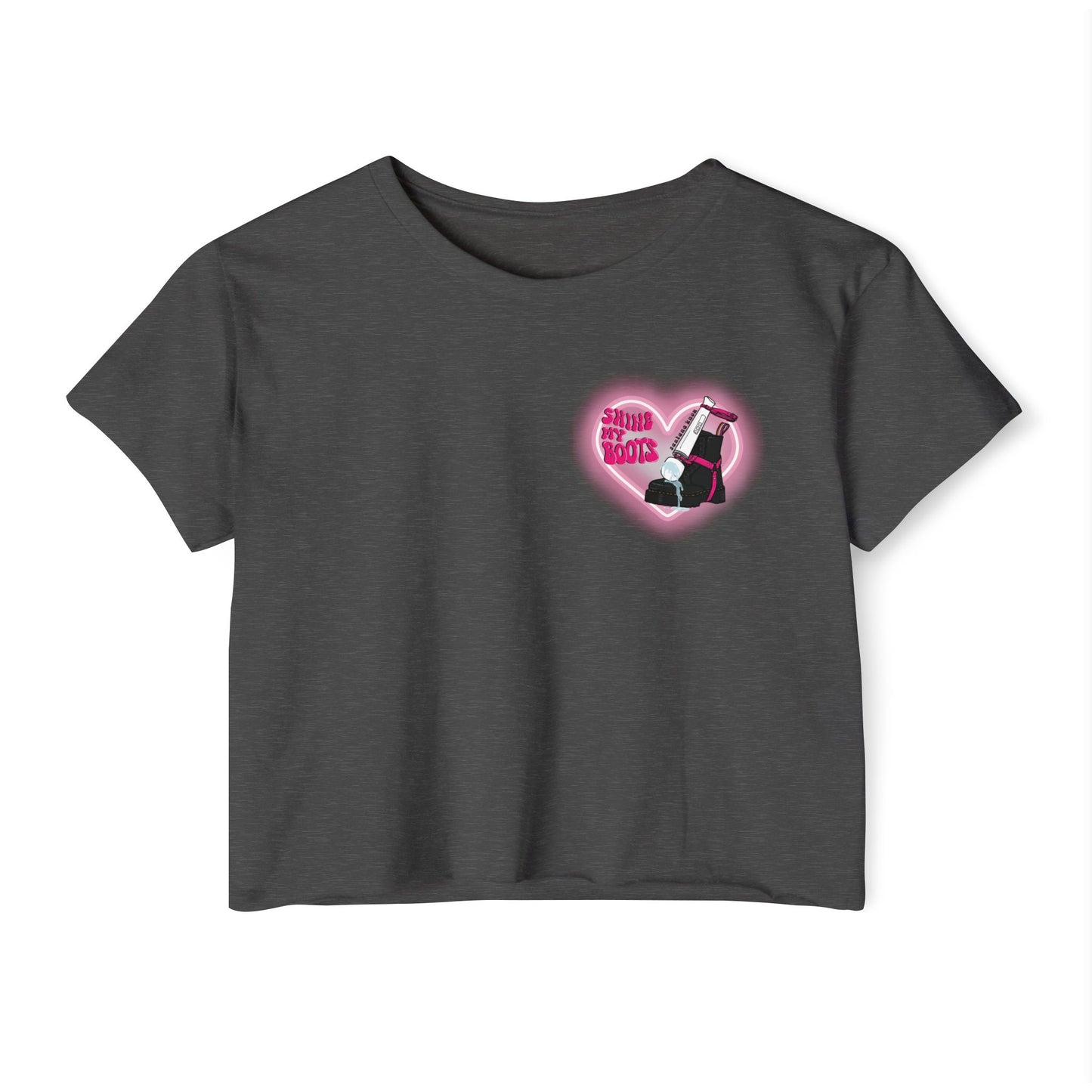 Shine My Boot Cropped Tee