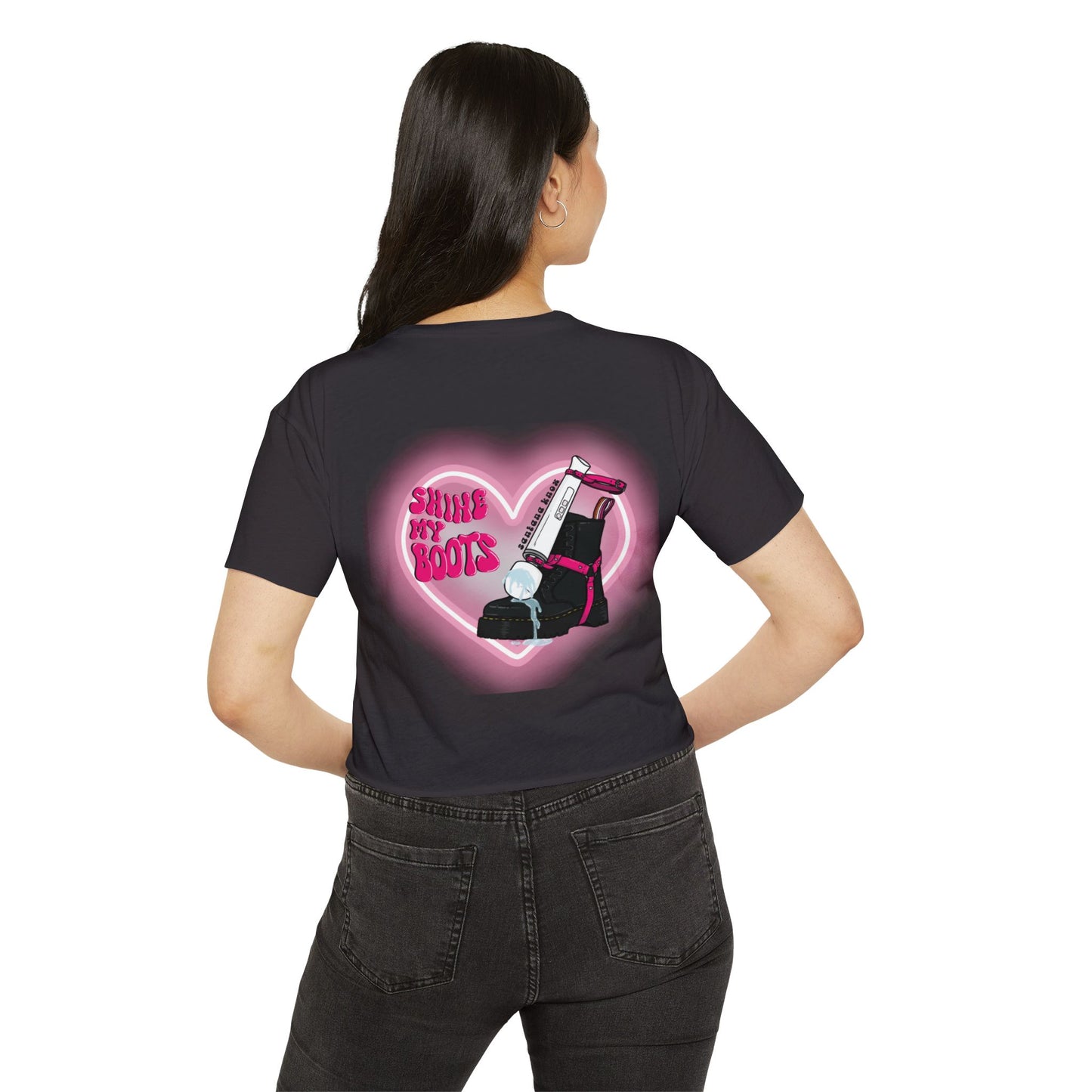 Shine My Boot Cropped Tee