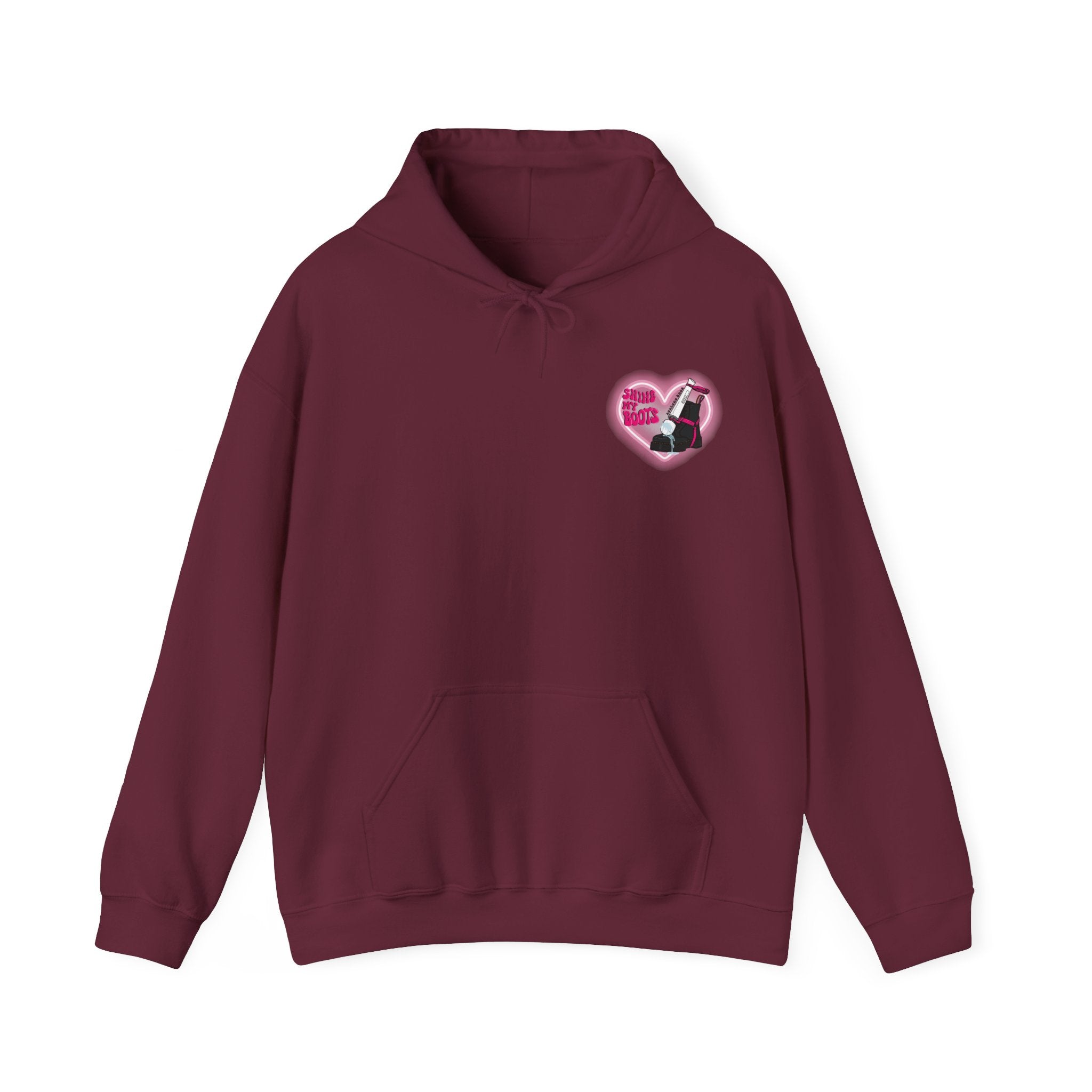  ｜ ( LOGO SWEATSHIRT (MW11596-BDS)) Shine My Boot Hoodie – Jeysha's Library