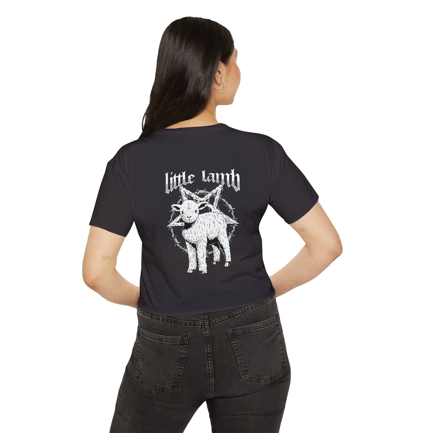 Little Lamb Cropped Tee
