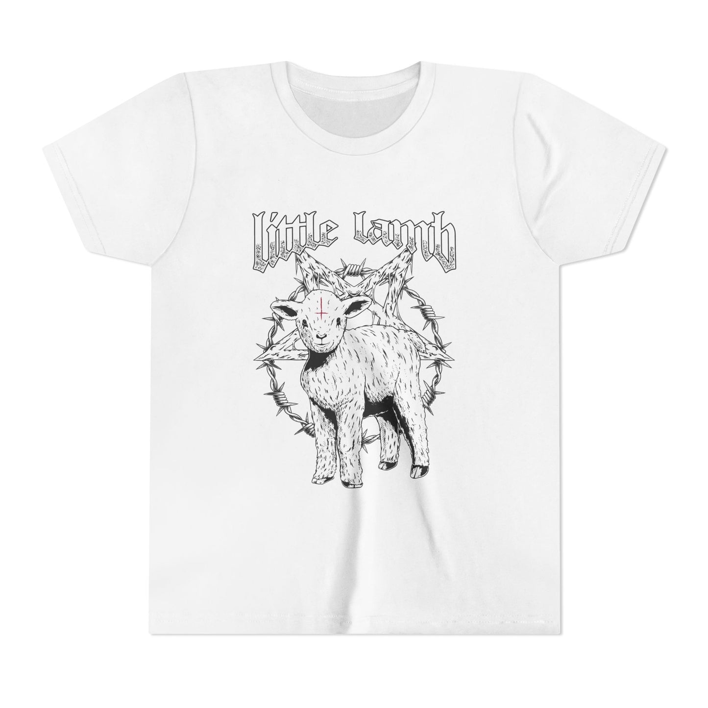 Little Lamb Youth Short Sleeve Tee (Front Logo Only)