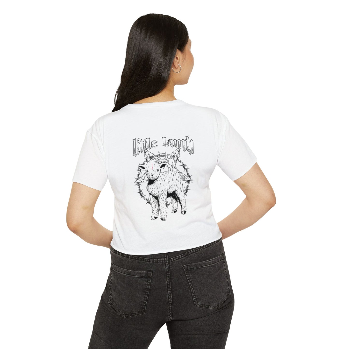 Little Lamb Cropped Tee