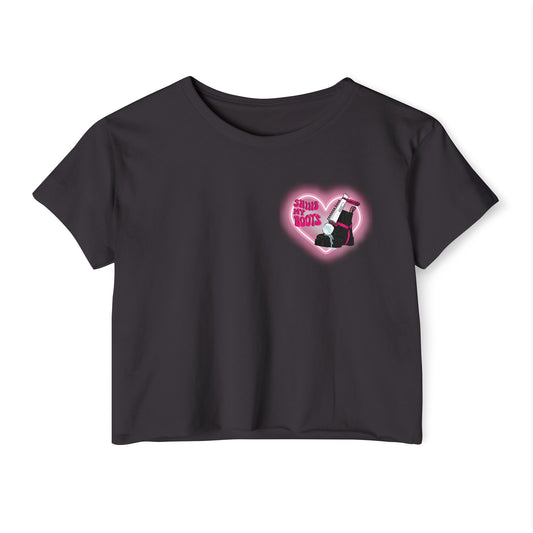 Shine My Boot Cropped Tee