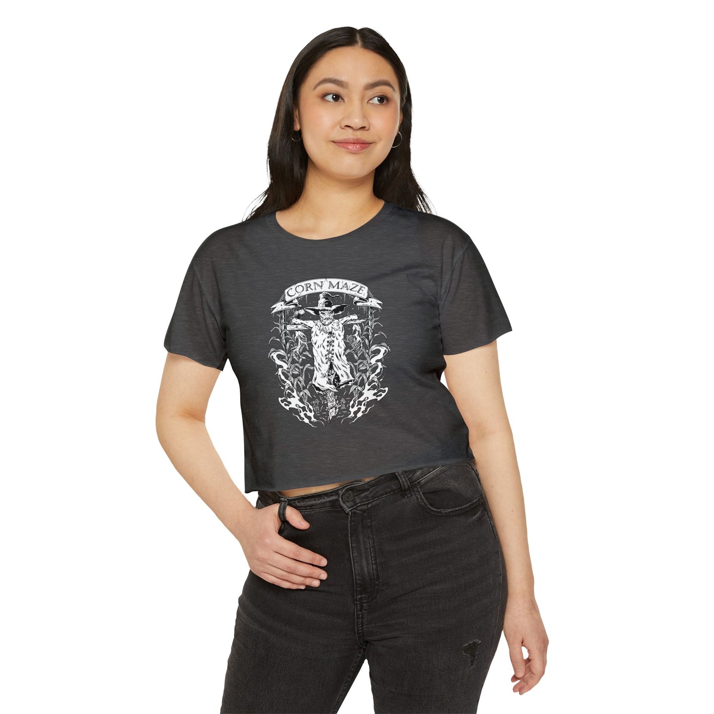 Corn Maze Cropped Tee (Front Logo Only)