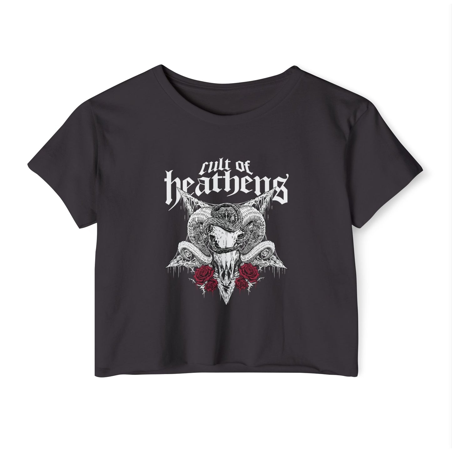 Cult of Heathens Cropped Tee (Front Logo Only)