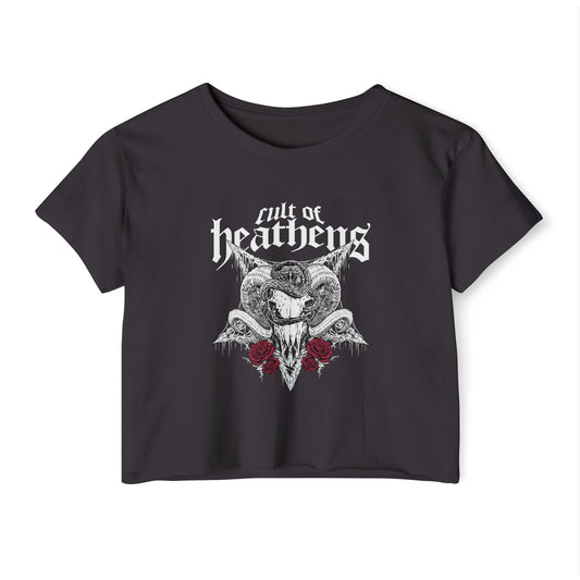 Cult of Heathens Cropped Tee (Front Logo Only)
