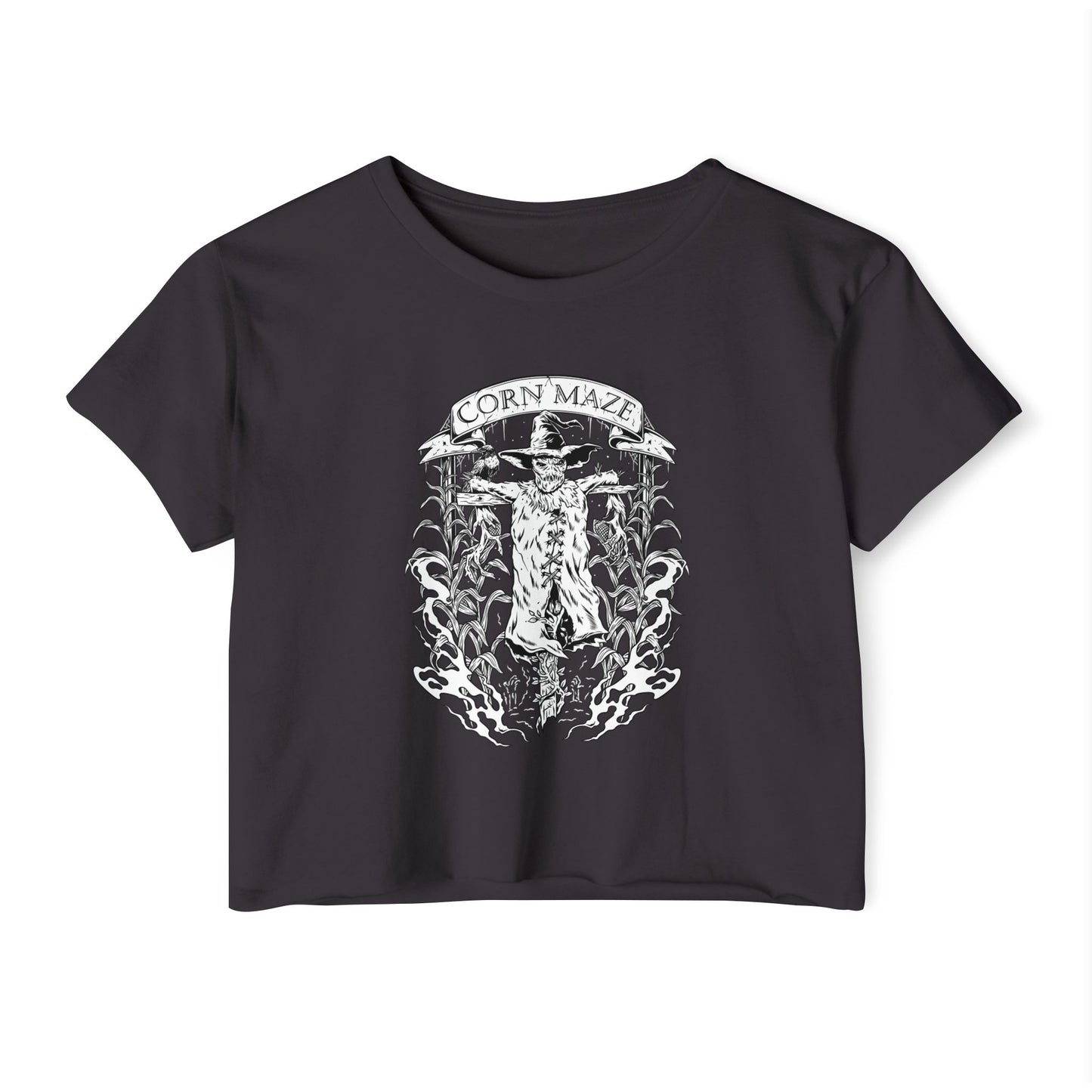 Corn Maze Cropped Tee (Front Logo Only)
