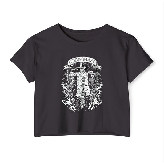 Corn Maze Cropped Tee (Front Logo Only)