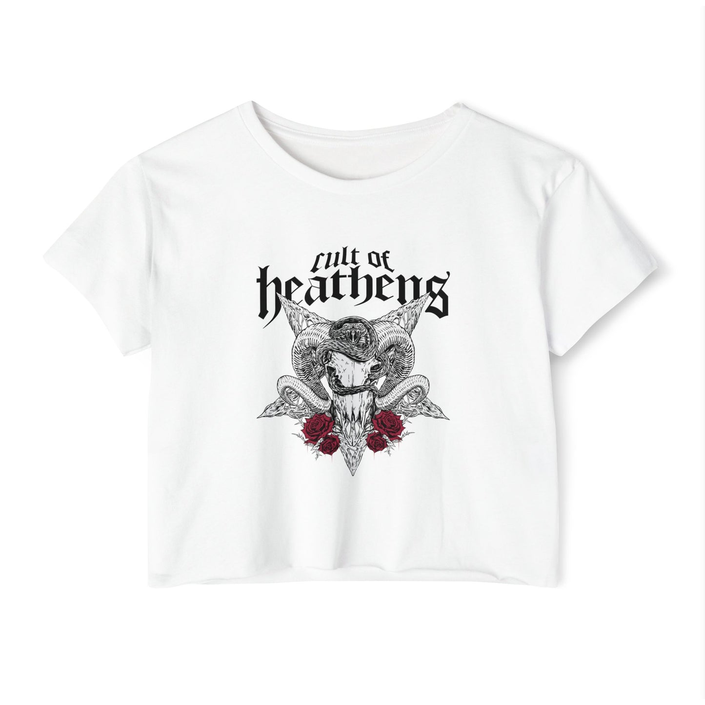 Cult of Heathens Cropped Tee (Front Logo Only)